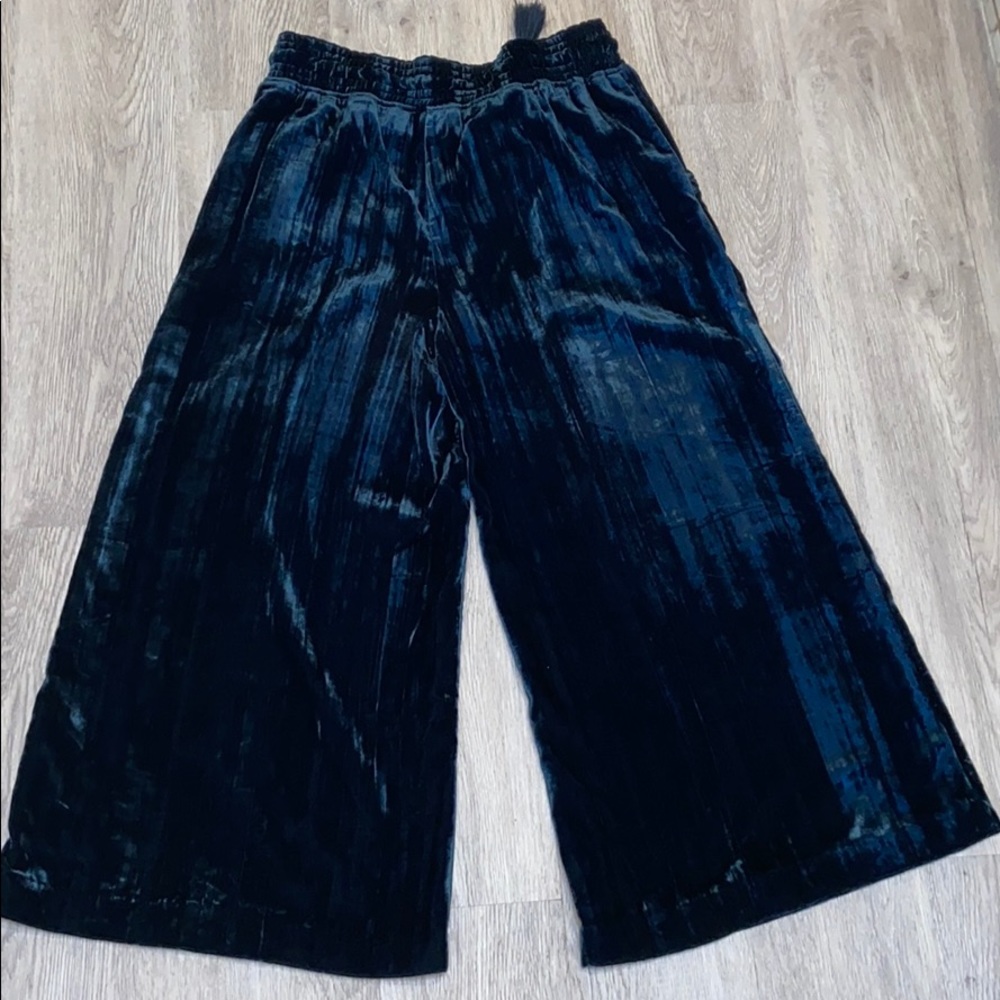 Anthropologie-Hei Hei Velvet Wide Leg Pants - Picture 5 of 6